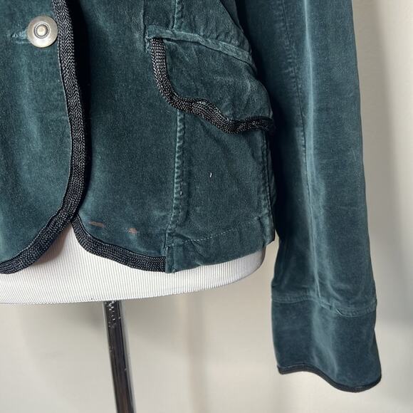 Barney’s New York Co-Op Vintage Green Velvet Blazer - Picture 9 of 9
